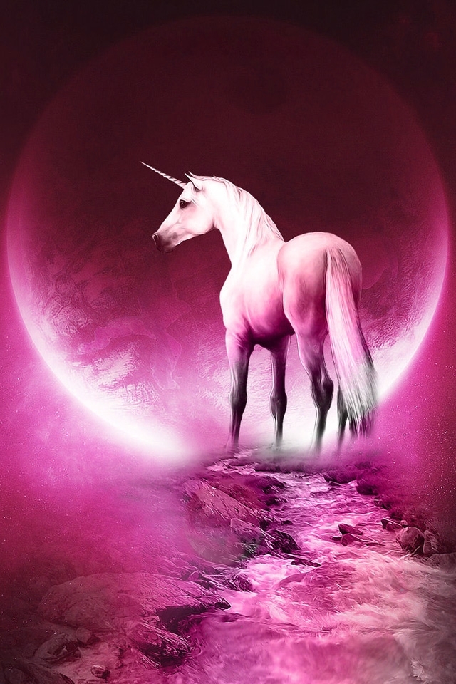 Pink Unicorn Wallpaper