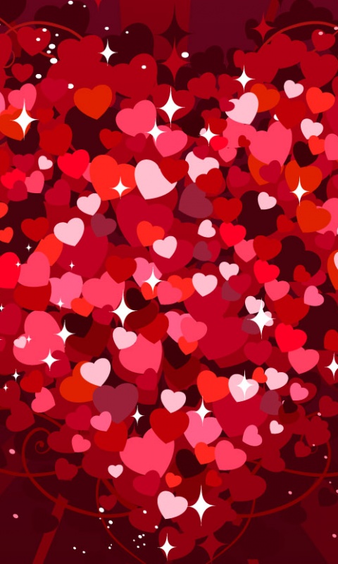 Tags Valentine Hearts Wallpaper480x800 Wallpaper Screensaver