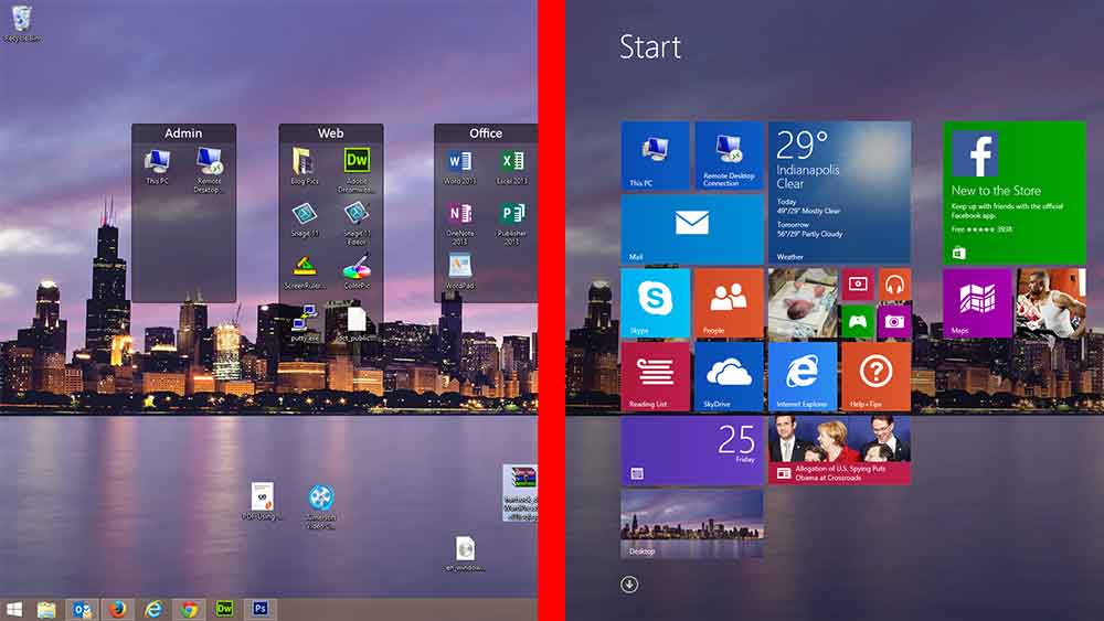 Windows Desktop Start Screen Wallpaper