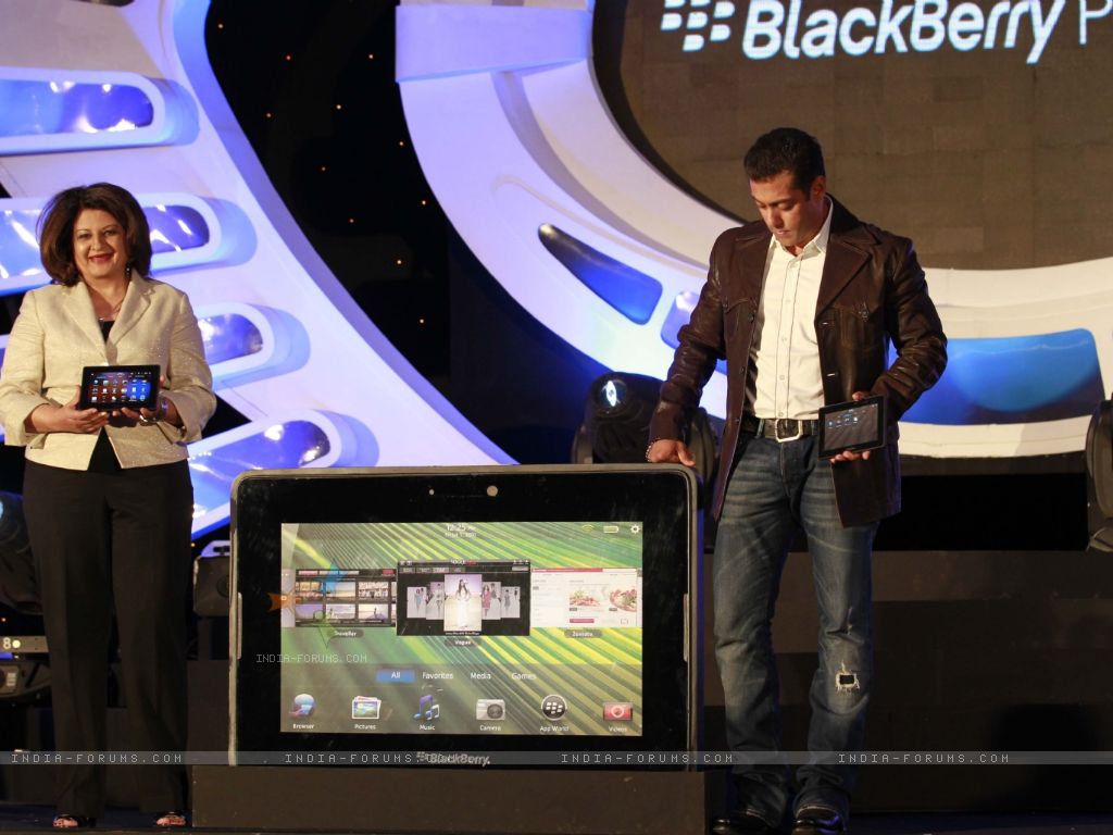 Wallpaper   Salman Khan launches Blackberry Playbook tablet in Mumbai