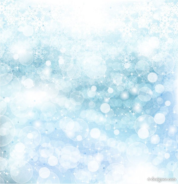 Christmas Snowflakes Patterns Background Vector