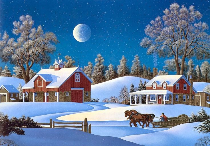 Farm Scenes Wallpaper Christmas And Holiday Desktop
