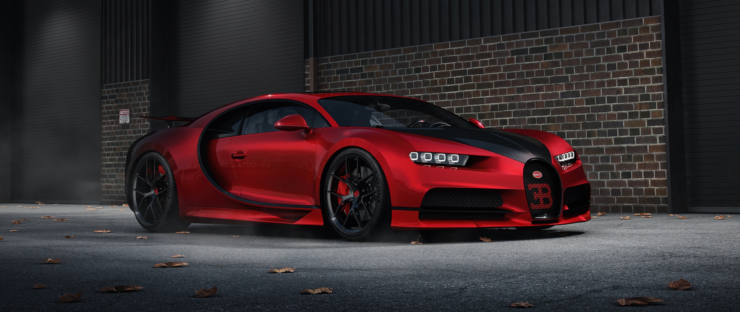 Bugatti Chiron Sport Wallpaper 4k Cgi 5k Red Cars Dark