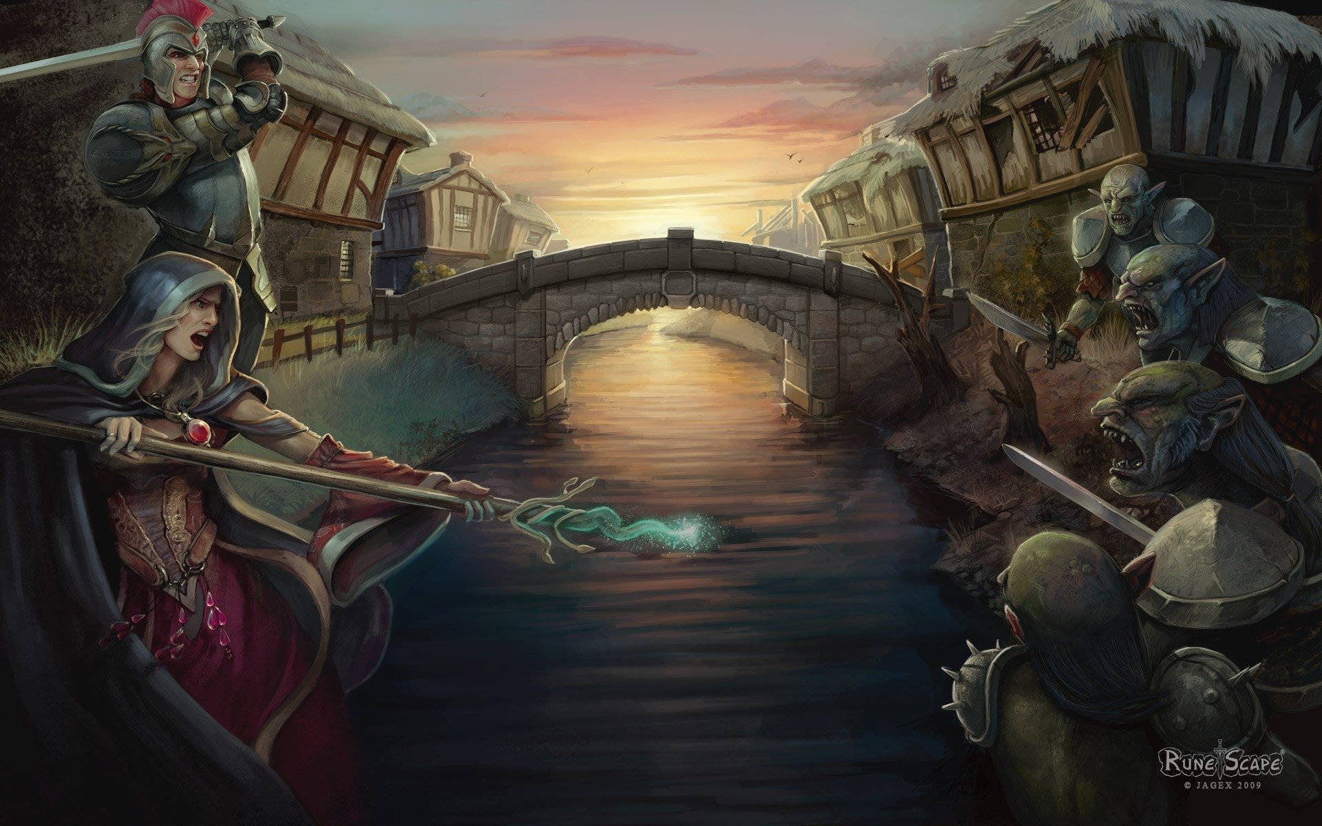 Stunning River Canal In Old School Runescape Wallpaper
