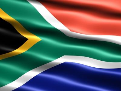 Vlag Zuid Afrika Foto Rondreis