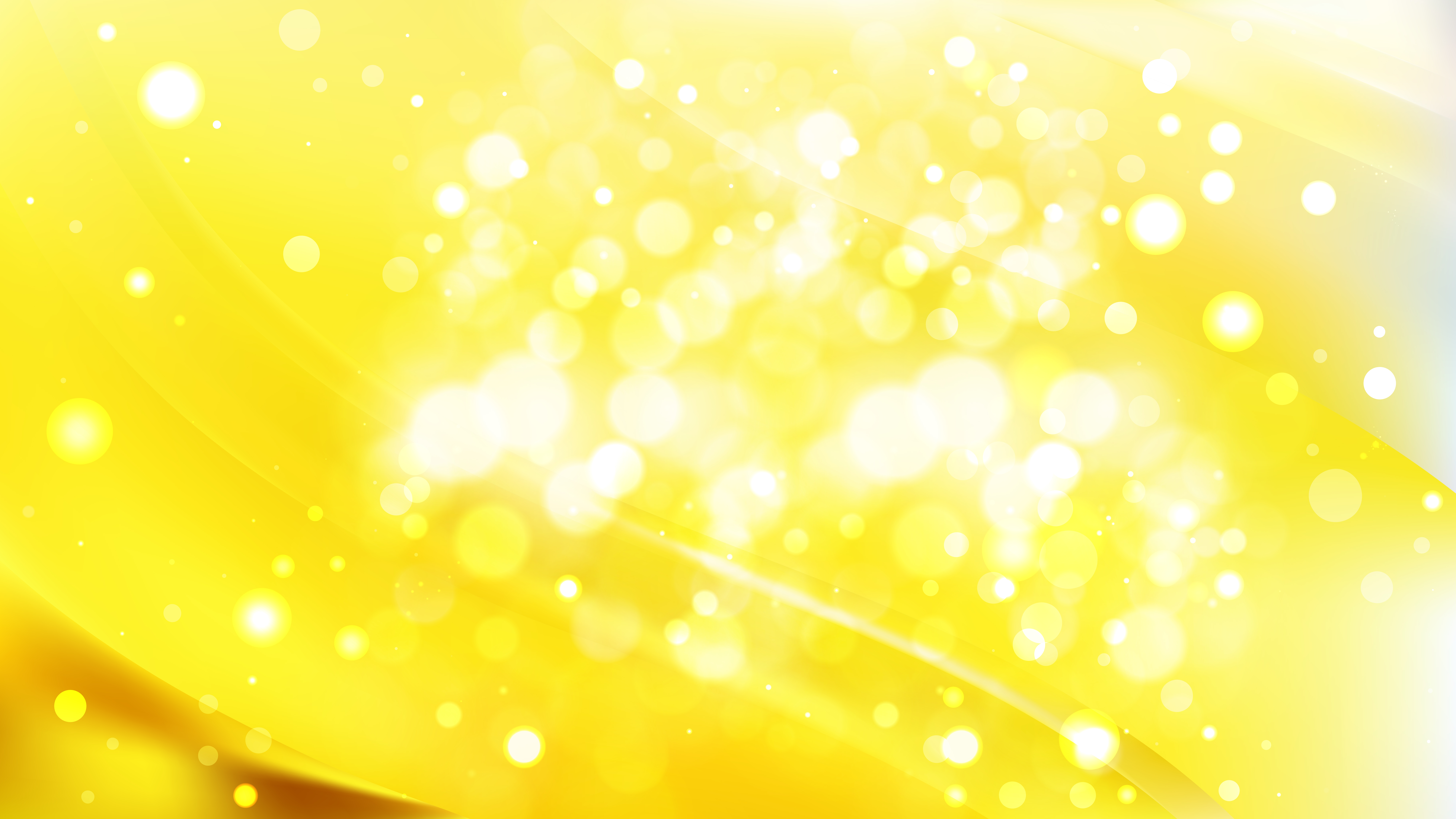 Abstract Bright Yellow Defocused Background Vector