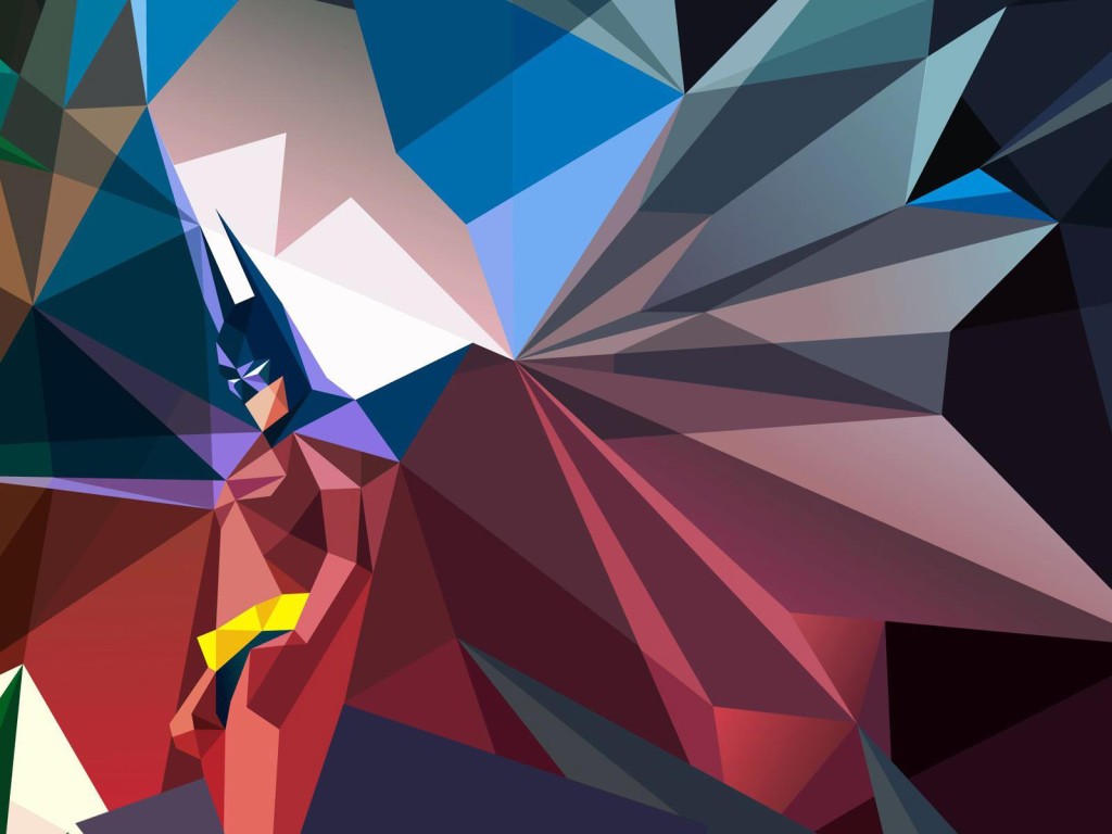 Batman Polygon HD Wallpaper