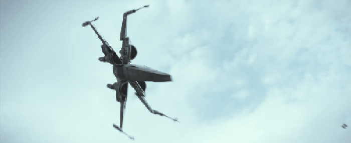 Cool Looking Action Sequence With An X Wing Taking Out A Tie Fighter
