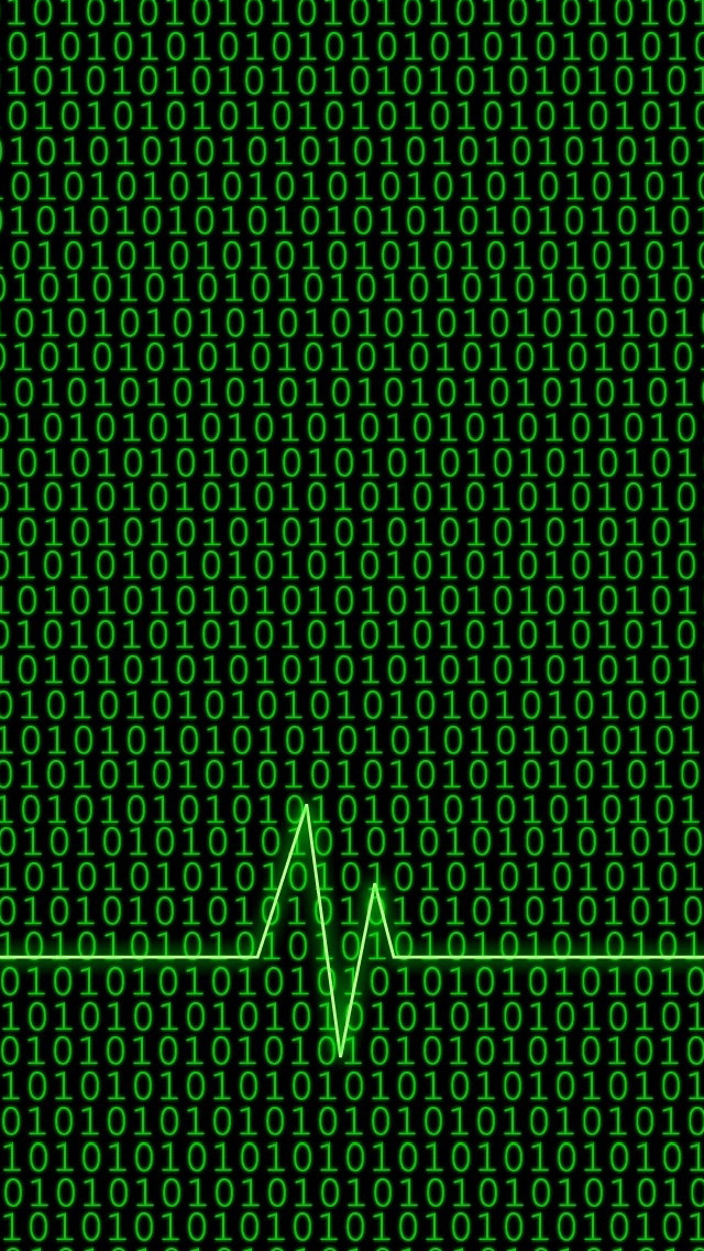 Free download Binary ECG Wallpaper for iPhone 5 Free Download iPhone5  Wallpaper [640x1136] for your Desktop, Mobile & Tablet | Explore 45+ Binary Wallpaper  HD | Binary Wallpaper, Binary Code Wallpaper, Matrix