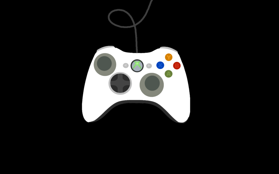 Black Xbox Controller Cartoon - Xbox controller light buttons clip art at c...