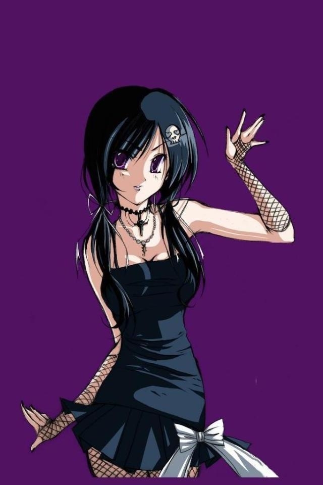 Gothic Anime Girl iPhone HD Wallpaper