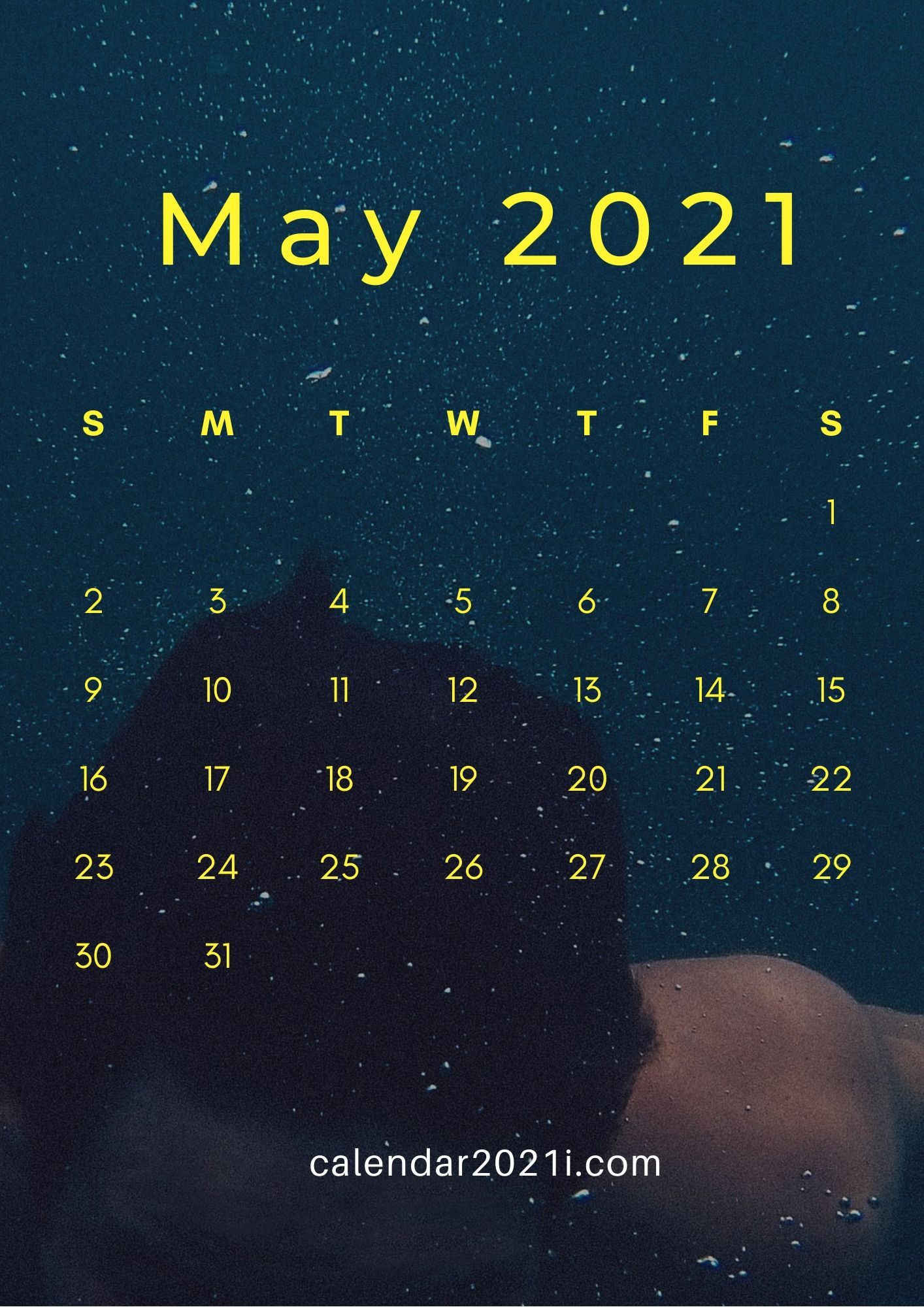 May Calendar HD iPhone Wallpaper To Use As Phone Background