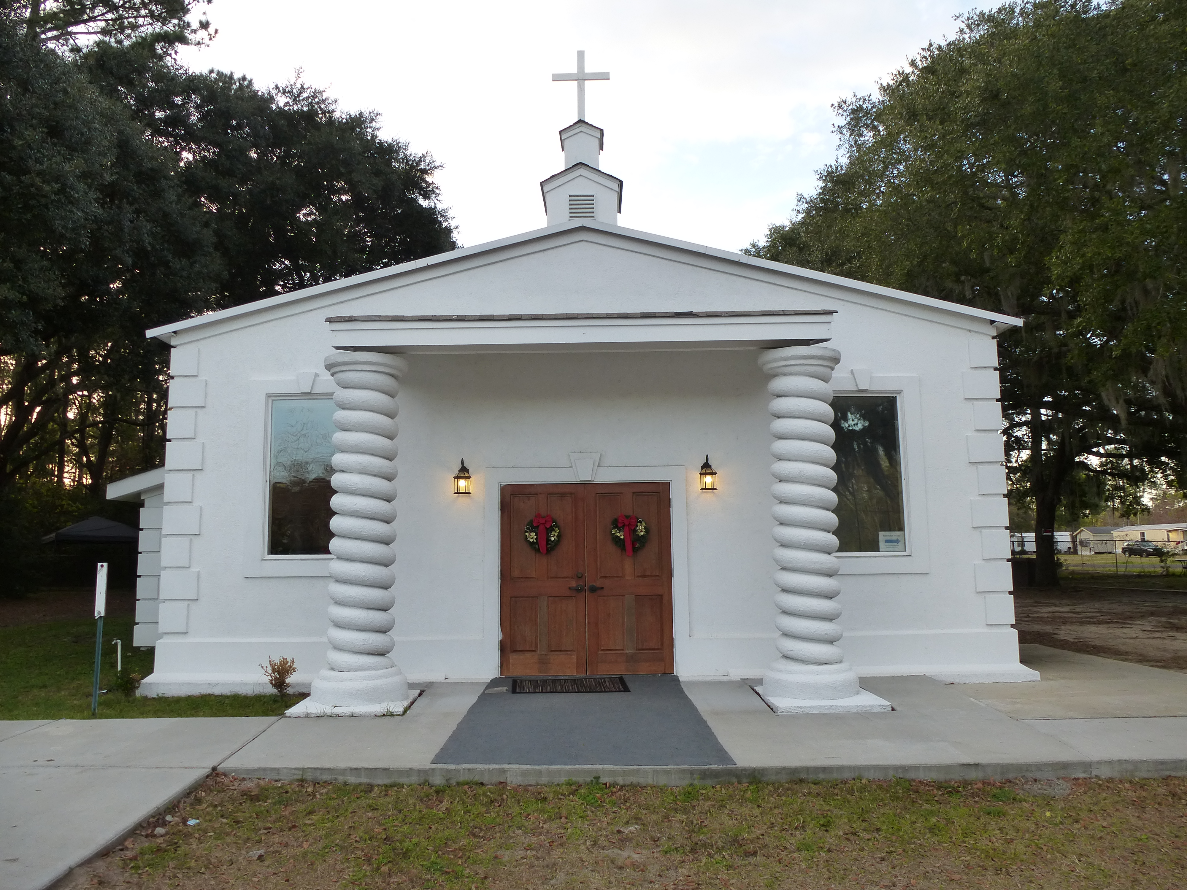 Church At Buck Island Road Bluffton South Carolina Christmas