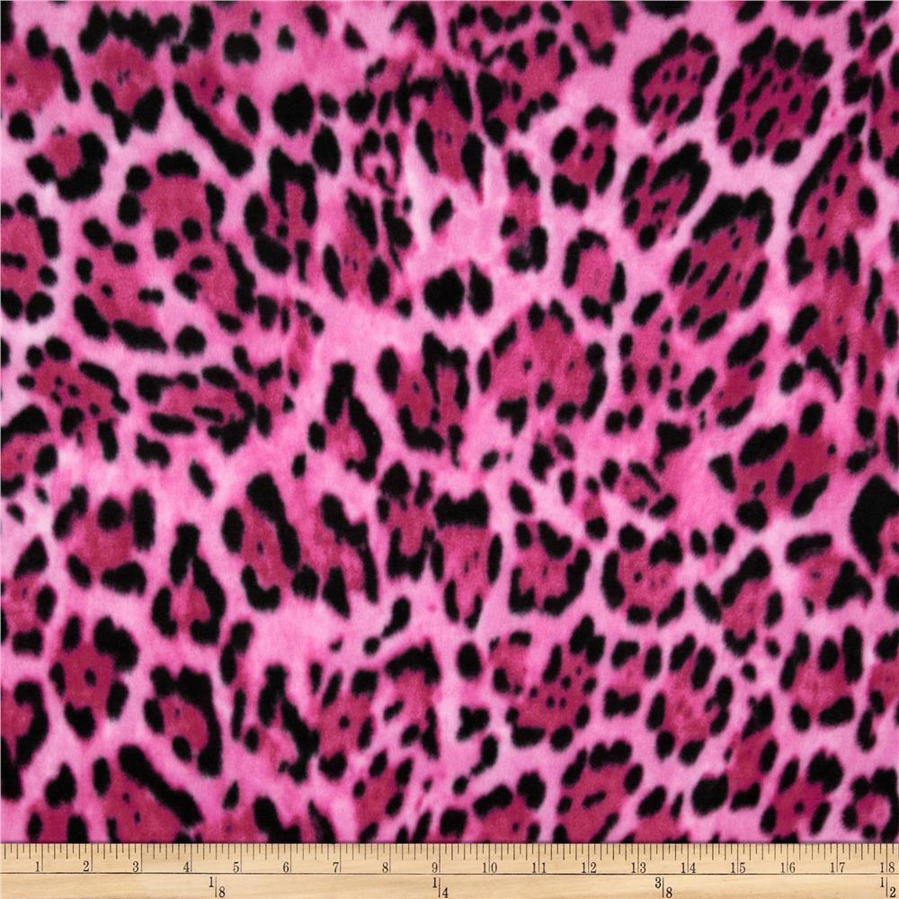 Light Pink Cheetah Print Winterfleece Wild Leopard