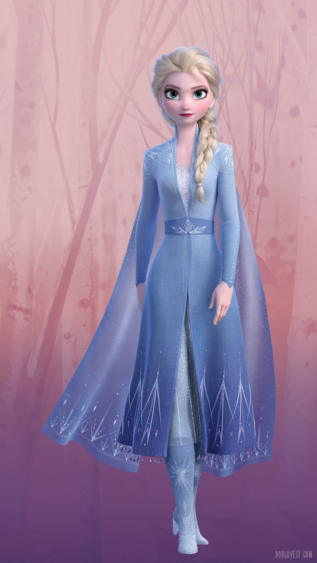 Big Frozen Phone Wallpaper With Elsa Youloveit