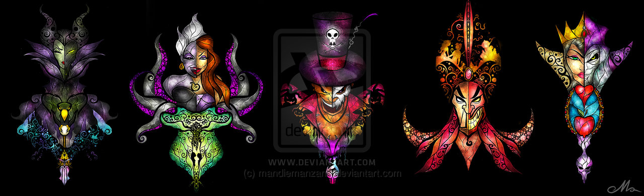 Disney Villains Submission All   for contest by mandiemanzano on