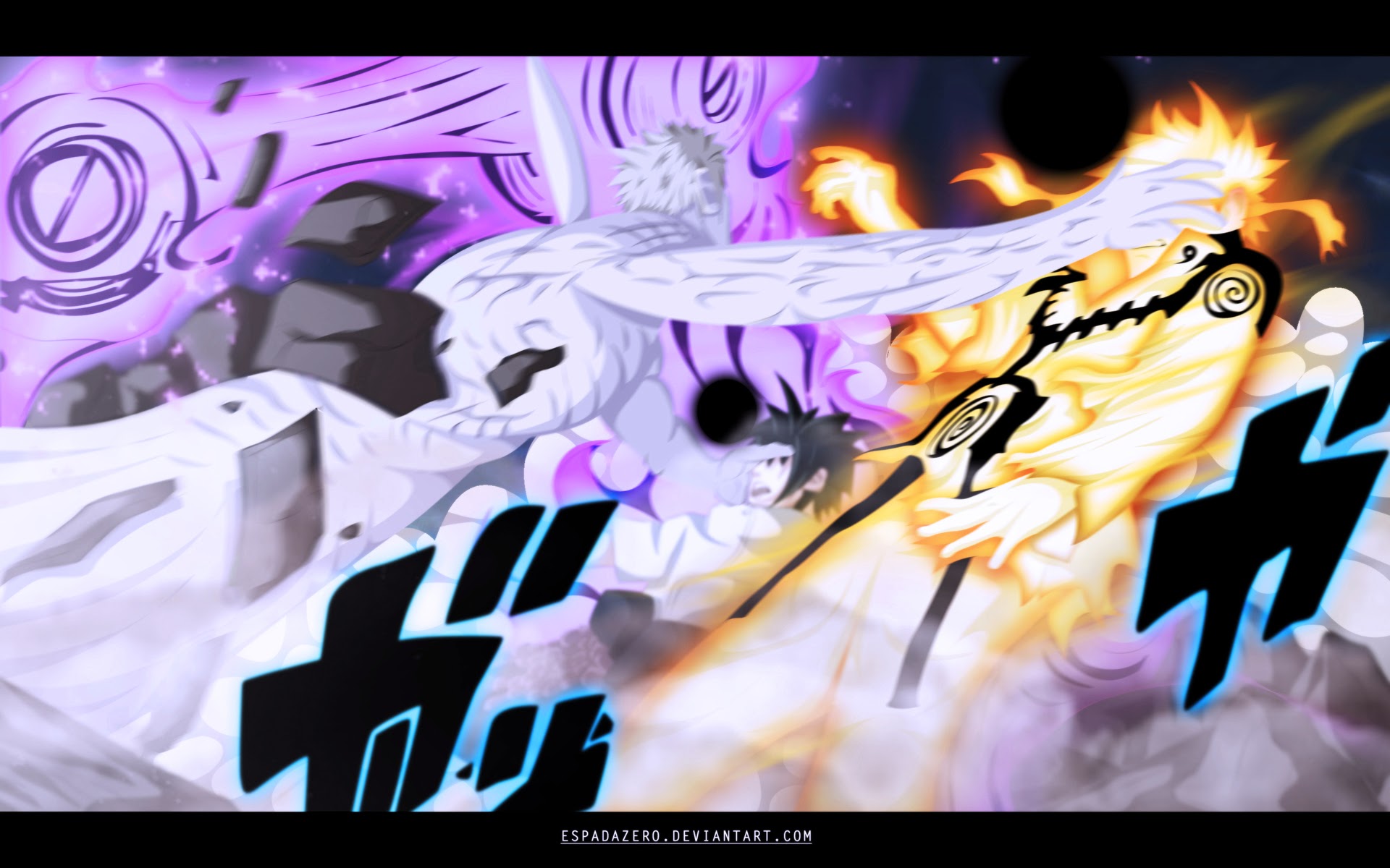 Naruto And Vs Obito HD Anime Wallpaper 3i