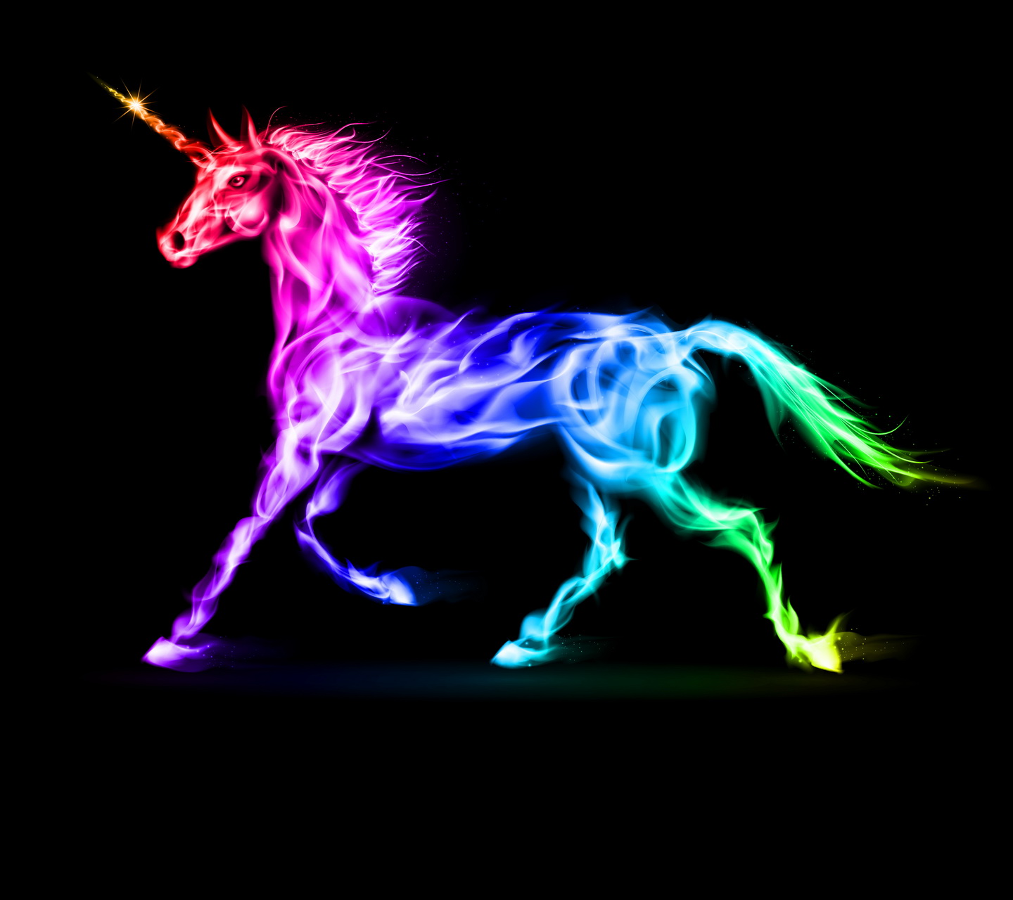 Free download Cute Rainbow Unicorn Wallpaper [1440x1280] for your