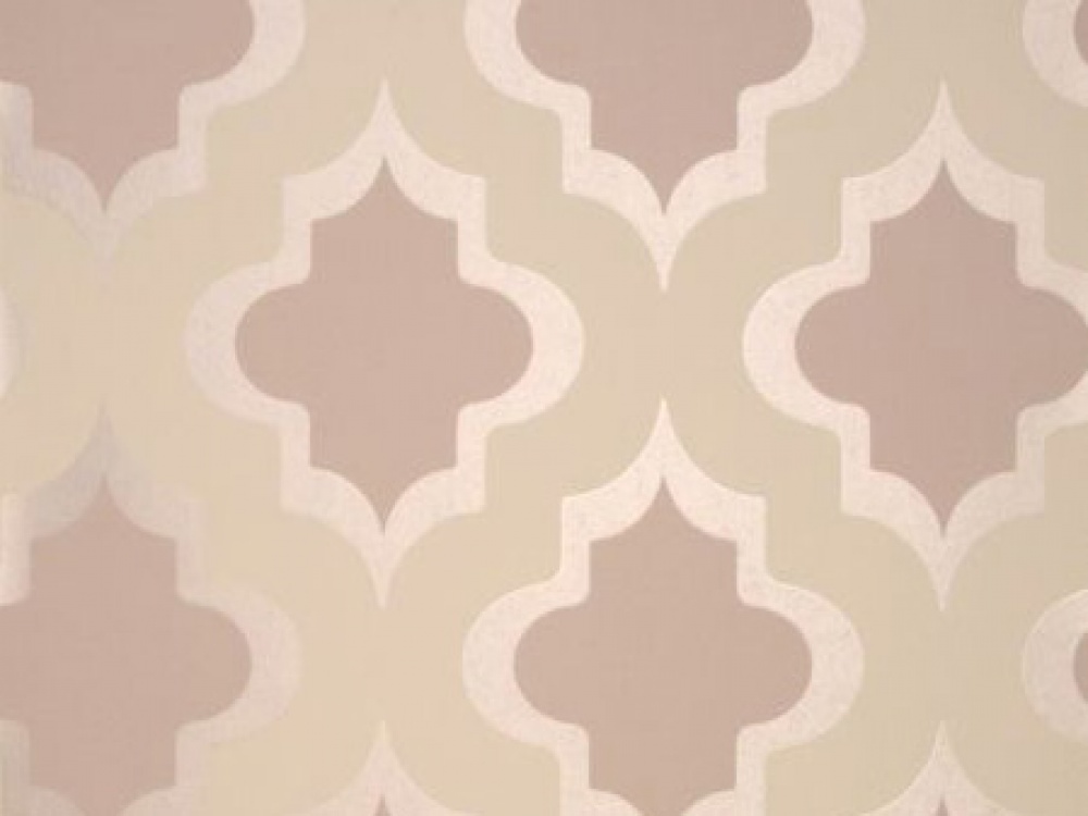 Free Delivery on Kasbah Taupe Brown Geometric Wallpaper