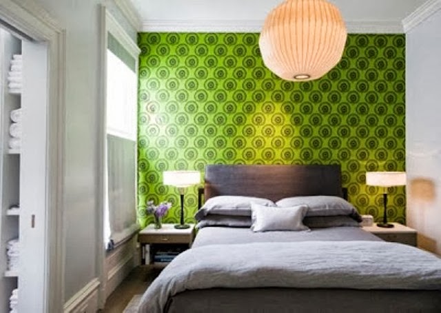 Contoh Desain Wallpaper Dinding Cantik Untuk Kamar Tidur Rumah Anda