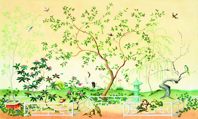 Oriental Garden Mural Ur2043m