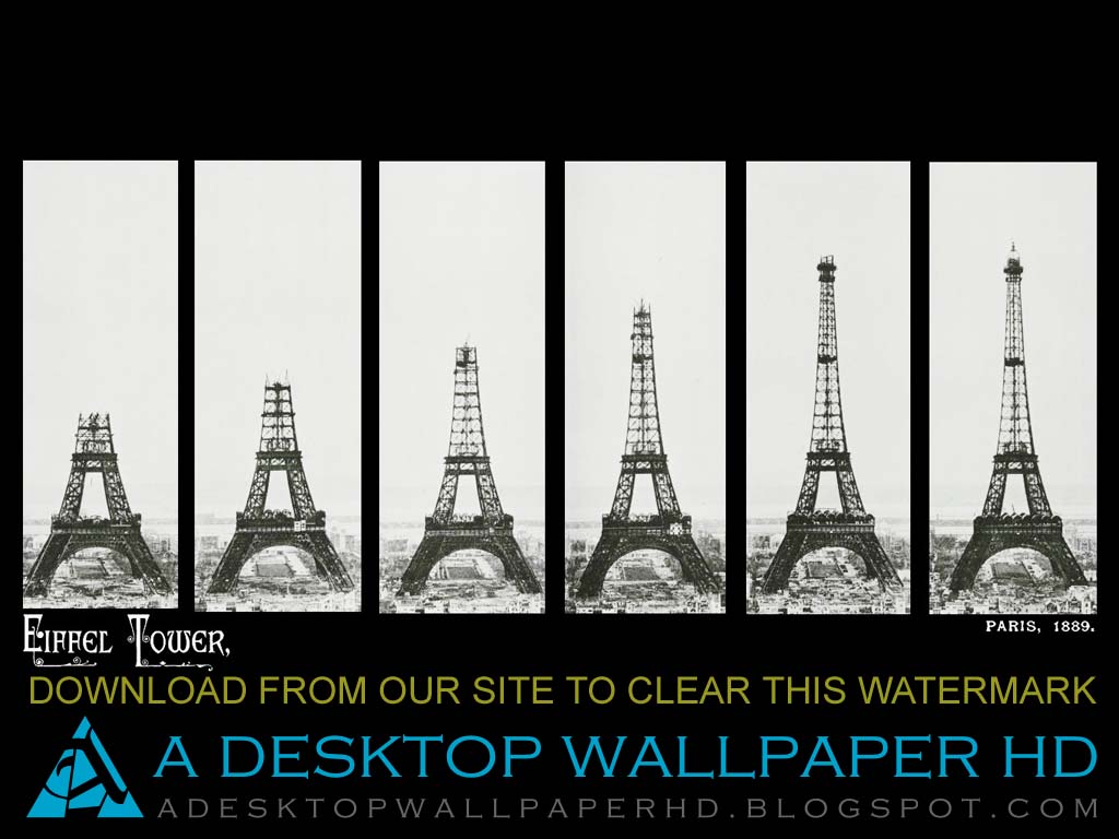 Eiffel Tower Construction Paris Desktop Wallpaper HD