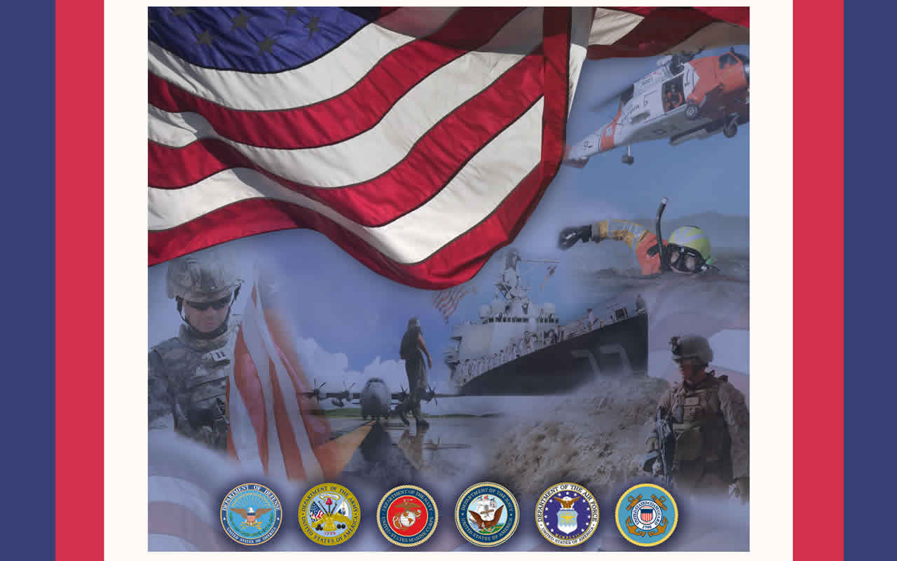 United States Armed Forces Theme Puter Desktop Background Wallpaper