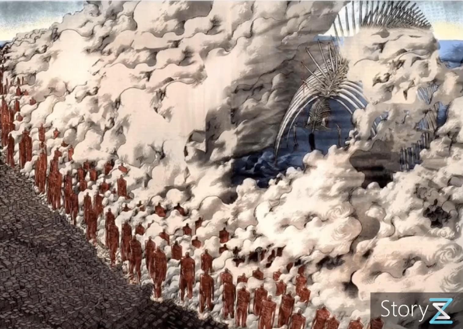 Rumbling Motion Edit Video Gambar Anime Pemandangan