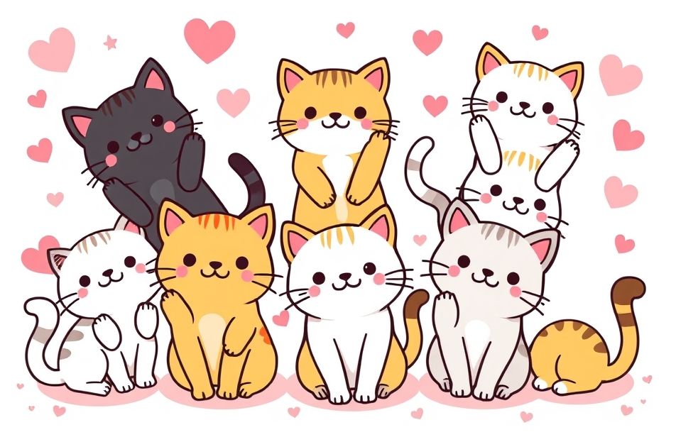 Kawaii Cat Wallpaper