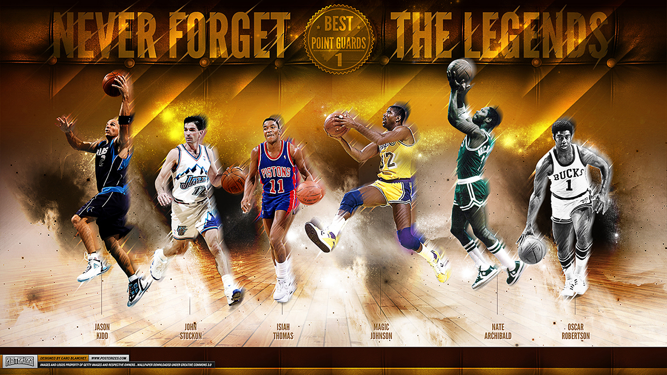 Greatest Nba Point Guard Of All Time Wallpaper Posterizes The