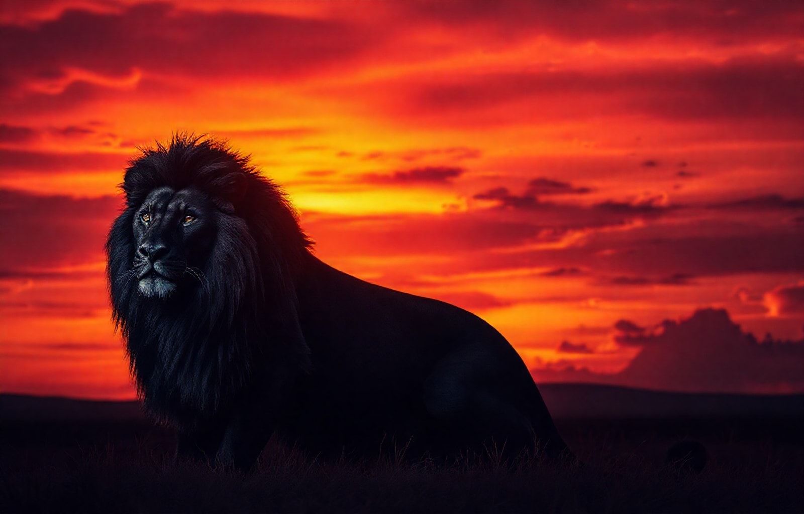 Black Lion HD Wallpaper