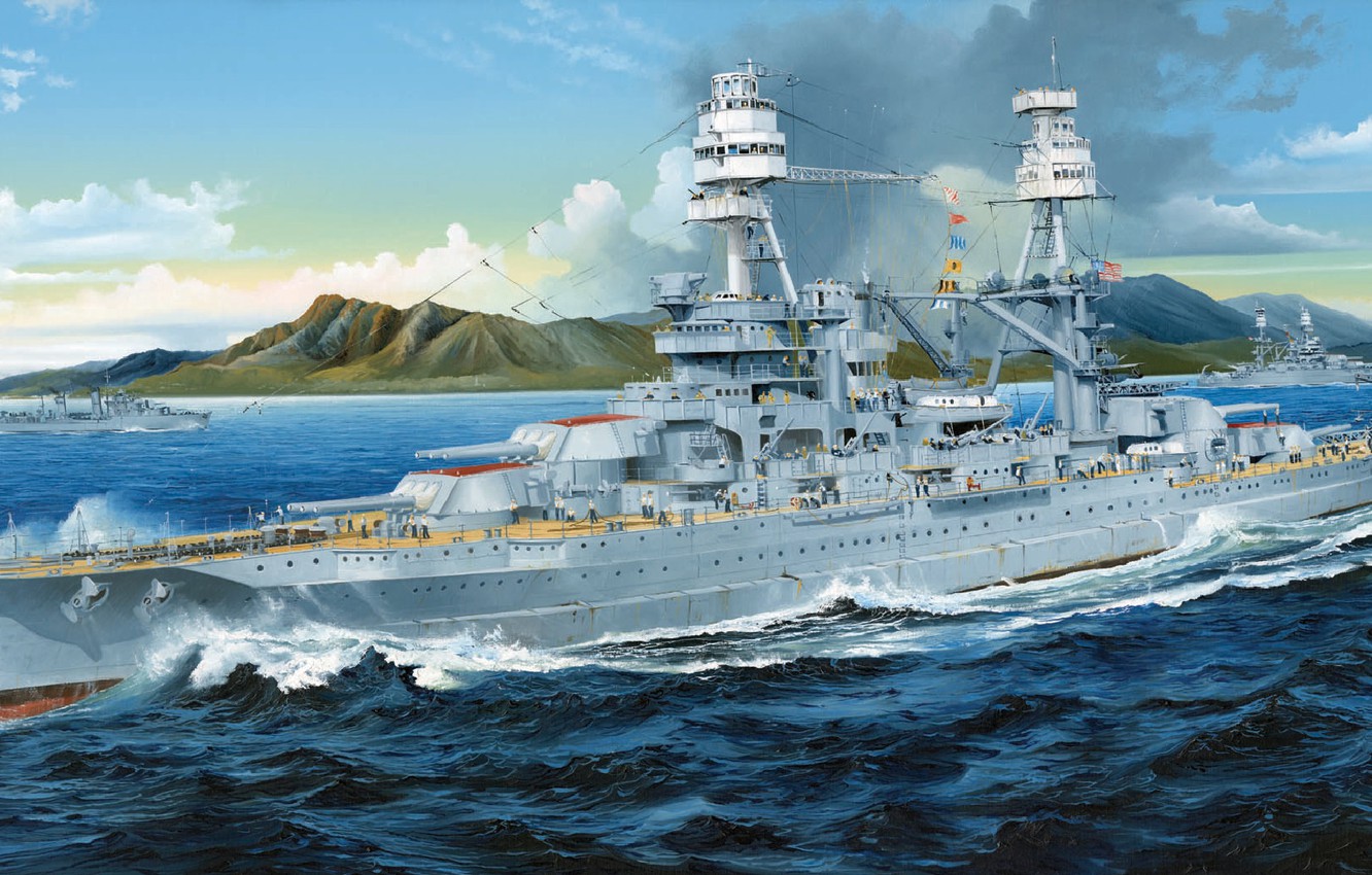 Wallpaper Ship Art Navy Arizona American Military Battleship