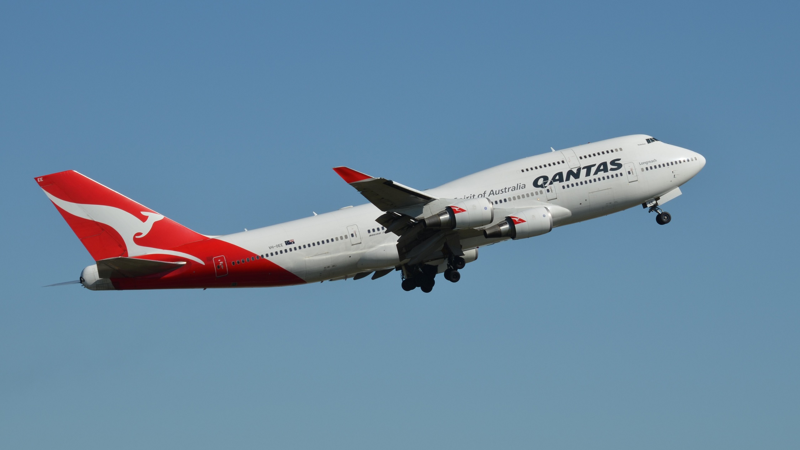 Vh Oee Qantas Boeing Er Sydney Australia HD Wallpaper