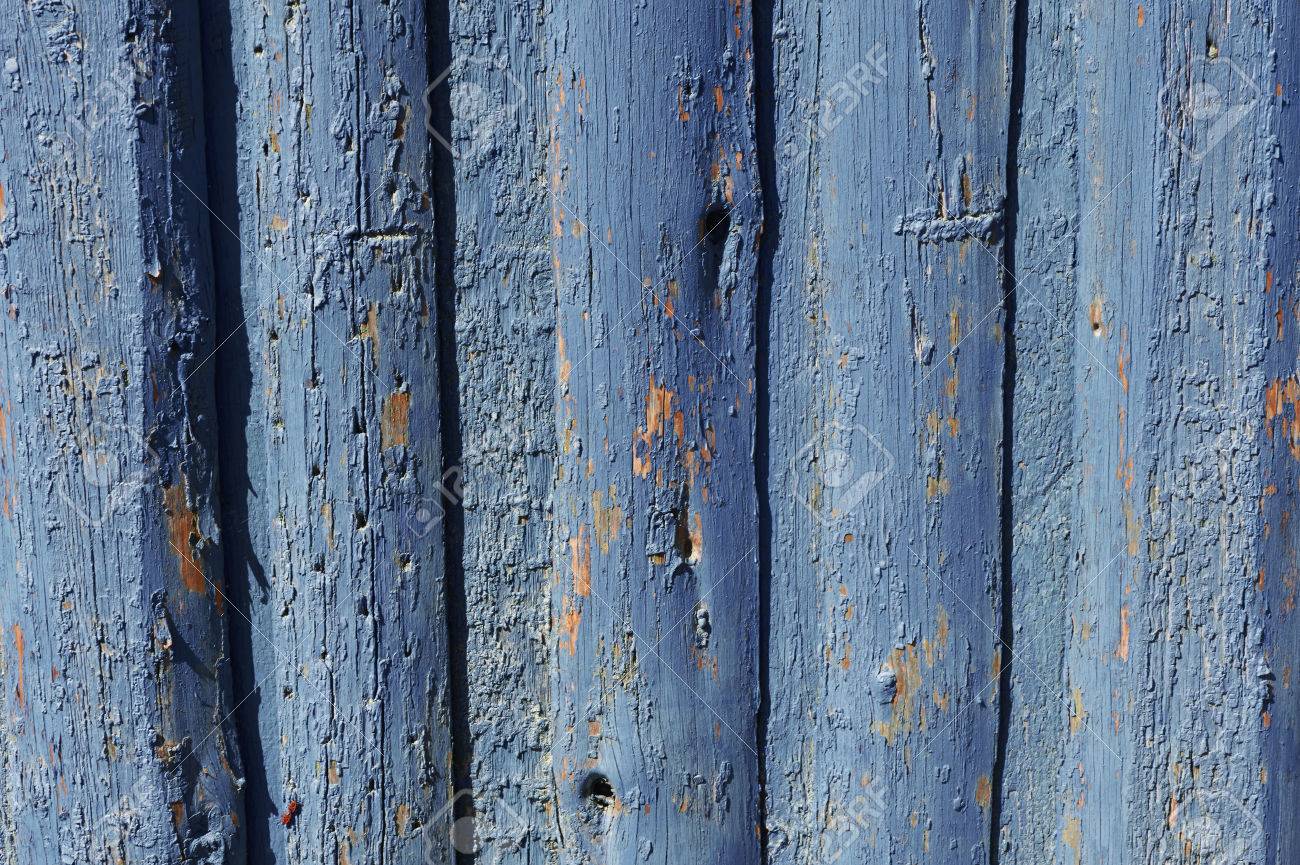 Aged Grunge Weathered Blue Door Wood Texture Mediterranean
