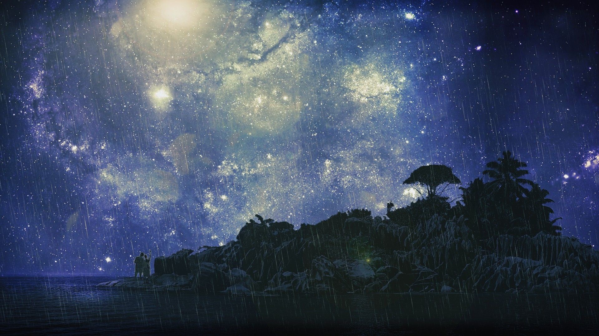 Starry Night Sky Desktop Wallpaper
