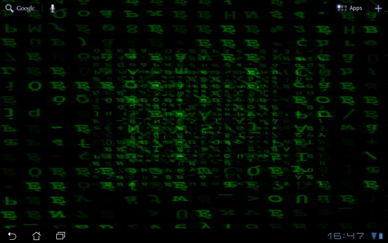 Matrix Live Wallpaper for my ASUS Transformer