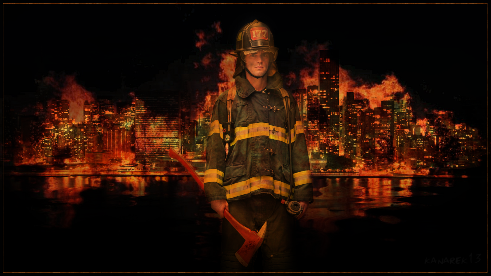Firefighter Desktop Wallpaper Wppsource
