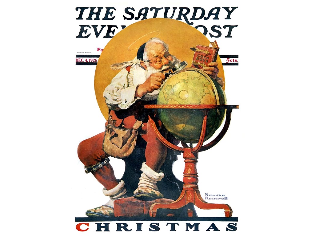 Norman Rockwell Christmas Wallpaper