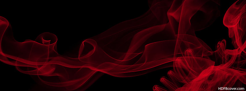 Get This HD Quality Red Smoke On Black Background Fb Cover For Your