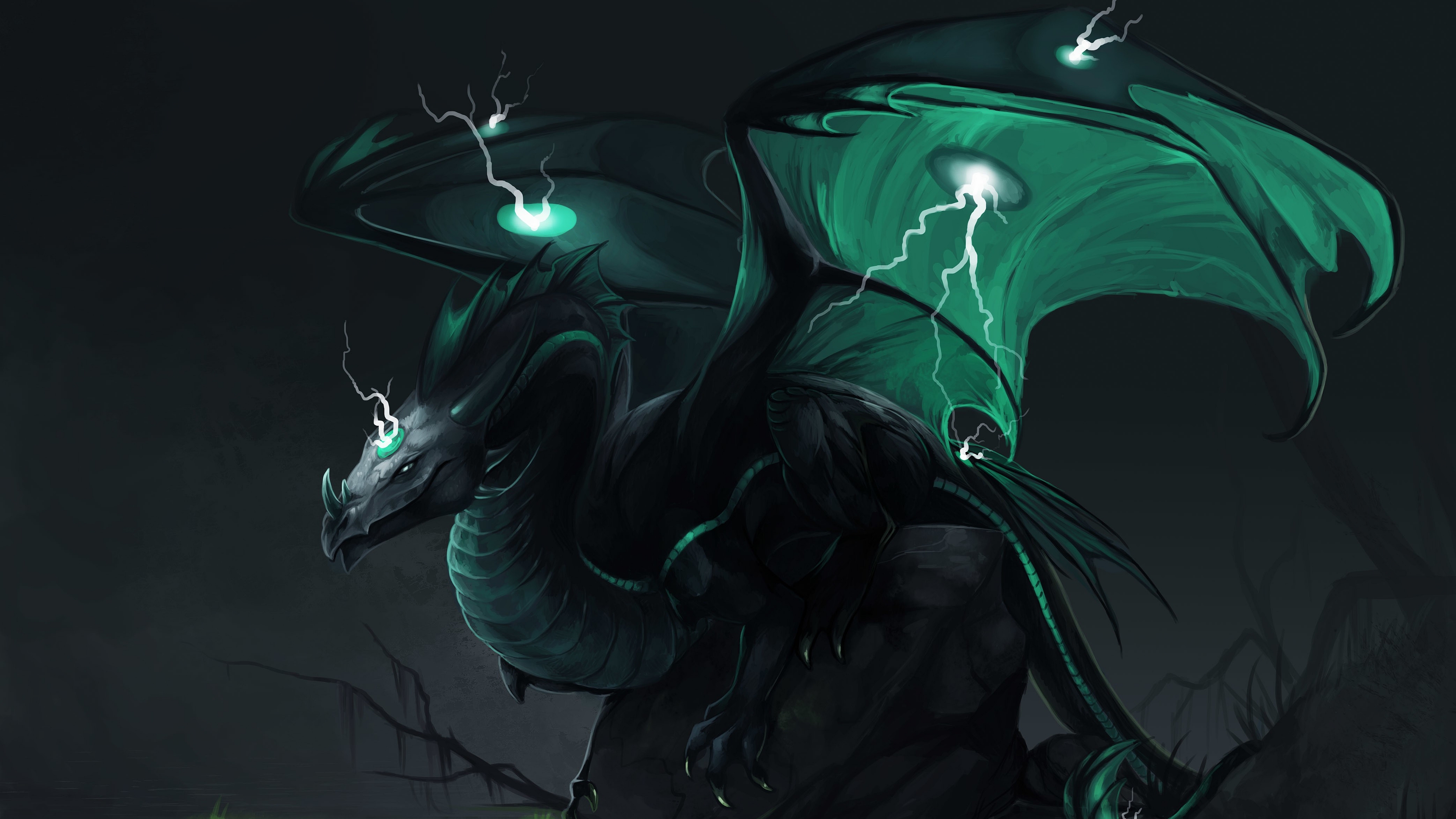 Green Dragon Fantasy HD Wallpaper Search More High