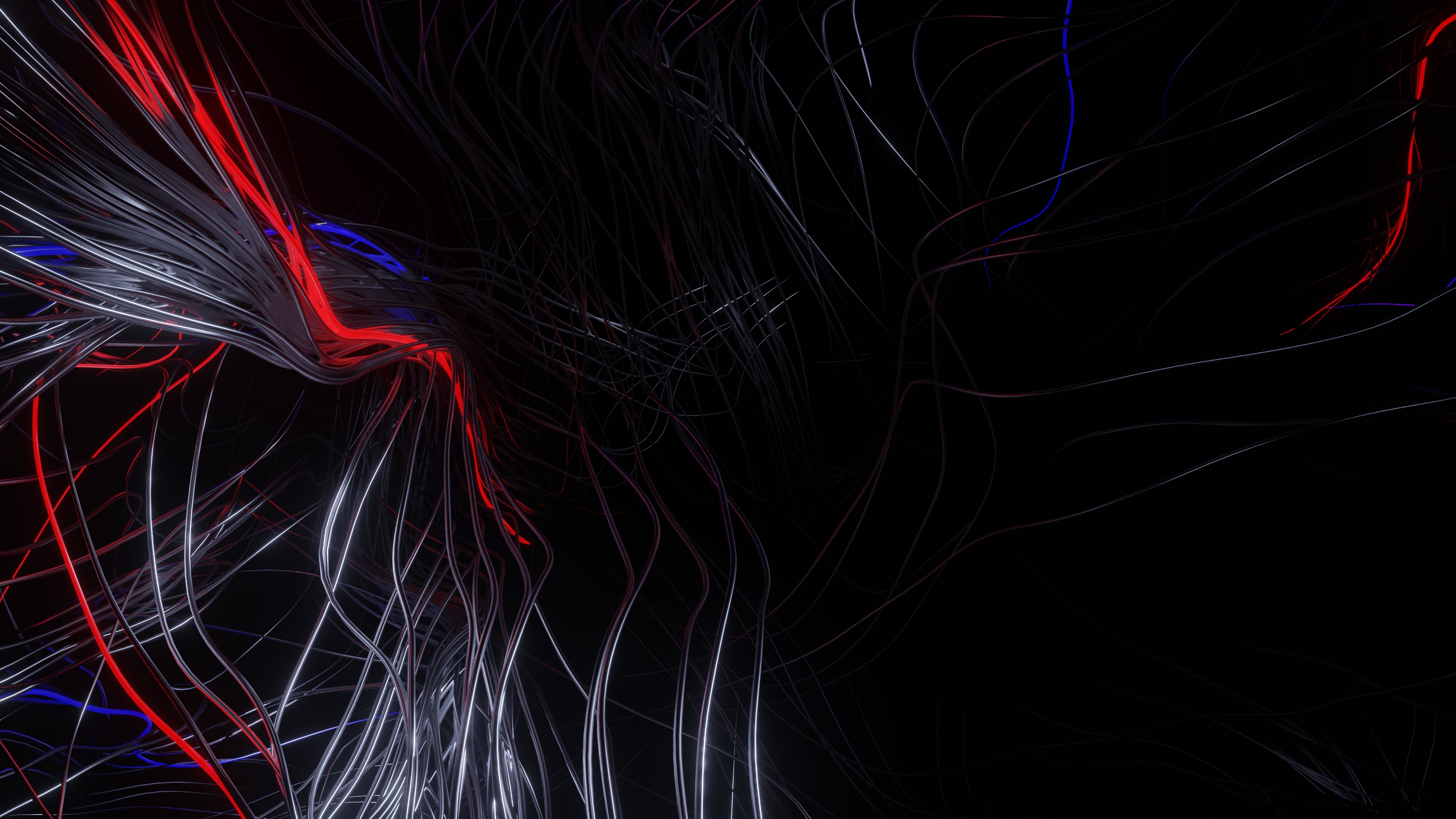 Black Prison Lines Abstract Ultrawide Quad HD 1440p 4k Wallpaper Image