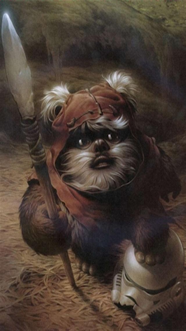  Ewok Painting art iPhone Wallpapers iPhone 5s4s3G Wallpapers