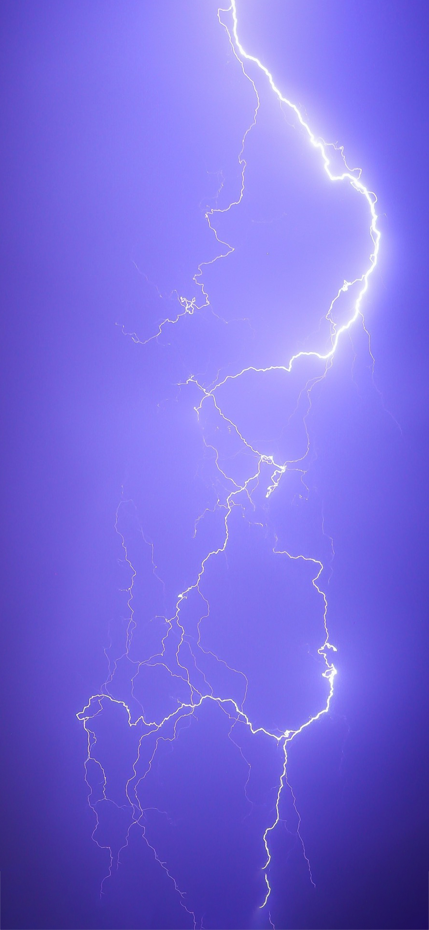 Purple Lightning Wallpaper