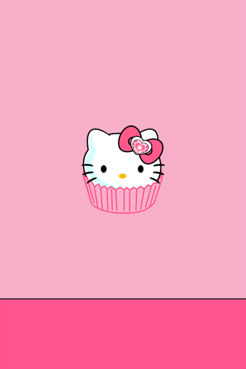 Group Of Iphone 4s Wallpaper Hello Kitty Cupcake We Heart It