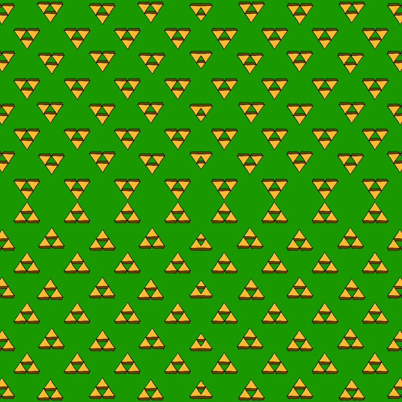 Triforce Wallpaper Green Pure