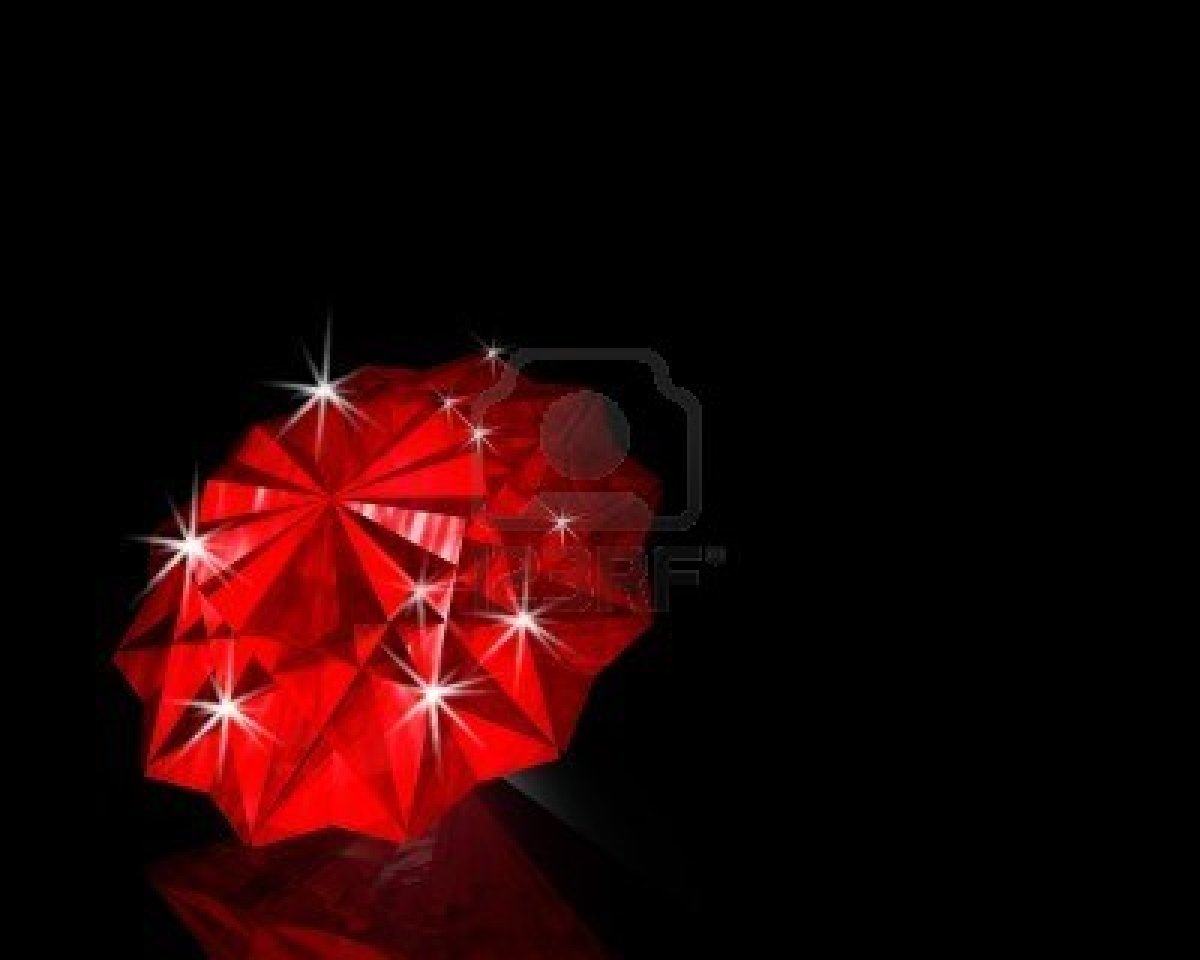 Red Cool Diamond Black Background Stock Wallpaper Background