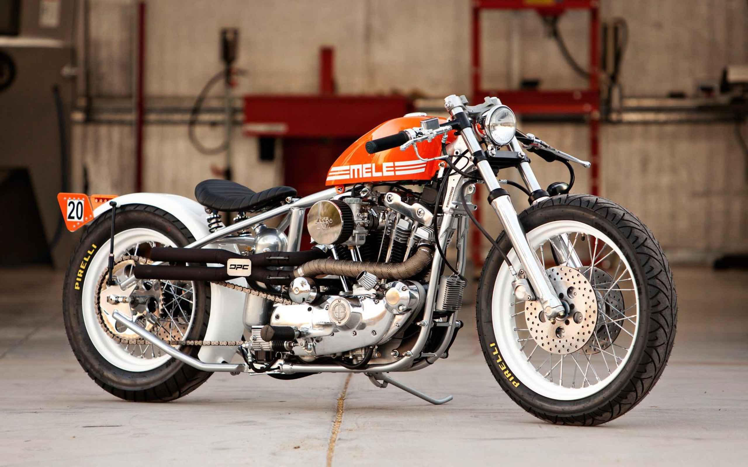 HD Bobber Motorcycle Background