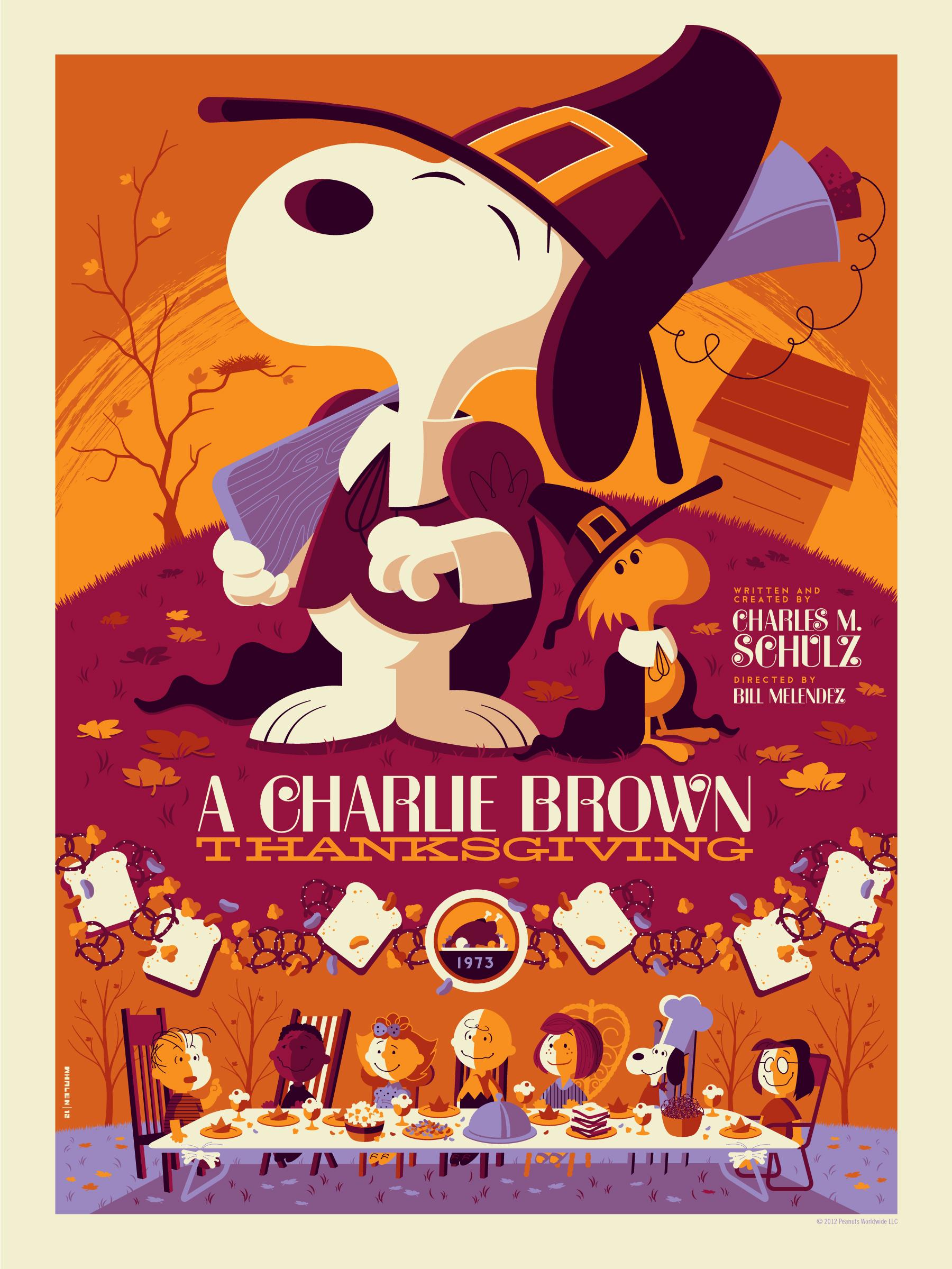 A Charlie Brown Thanksgiving By Tom Whalen 411posters