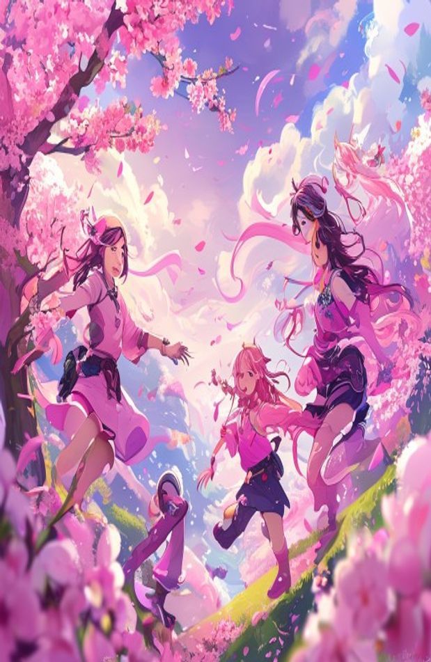 Pink Anime Wallpaper