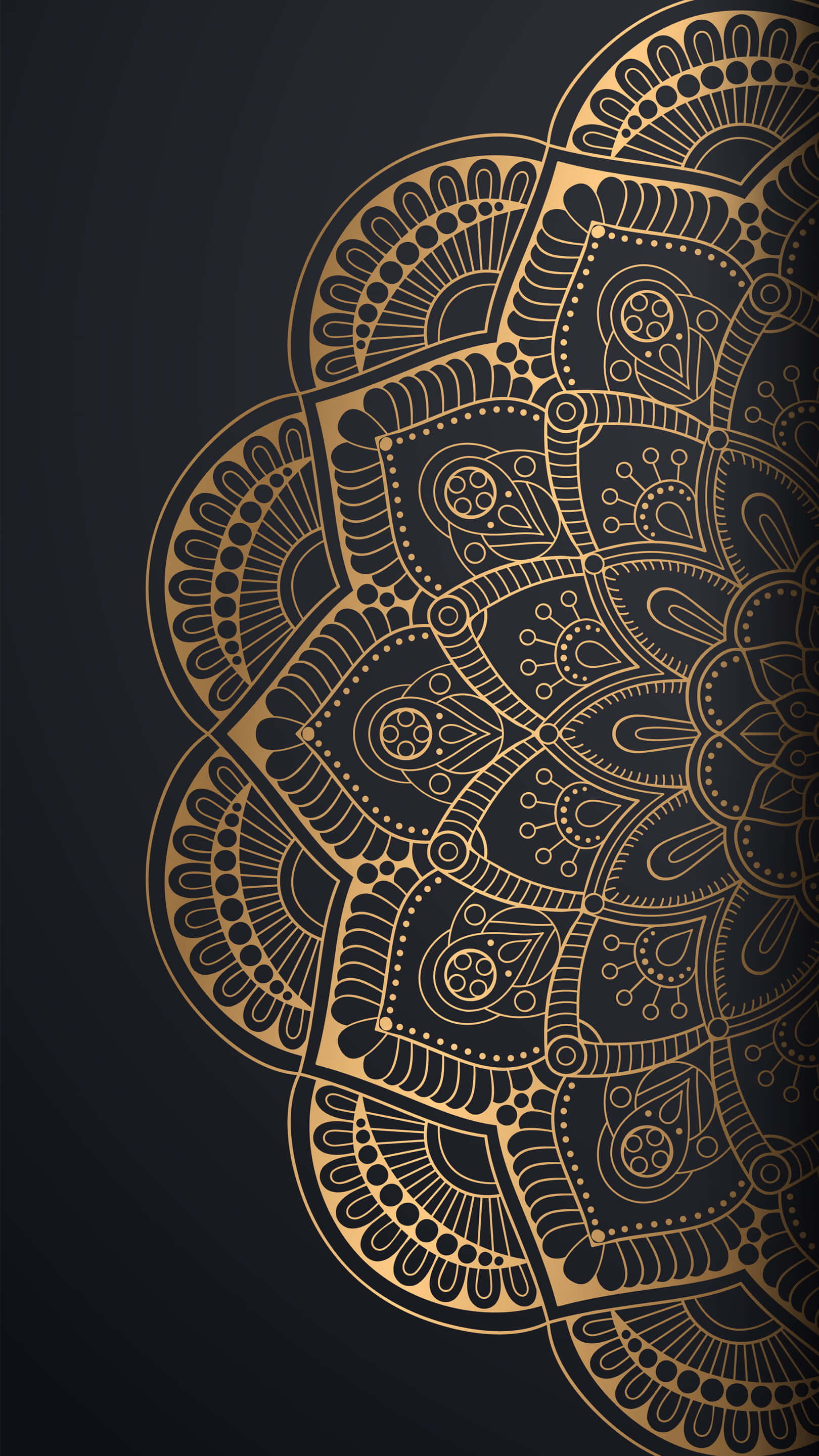 Elegant Black And Gold Background Wallpaper